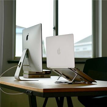 平板筆記本電腦支架Macbook散熱器桌面增高 合金收納折疊底座簡約