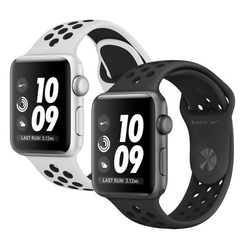 蘋果Apple Watch Series 3 Nike+ 42mm GPS+行動網路鋁金屬錶殼智慧手錶