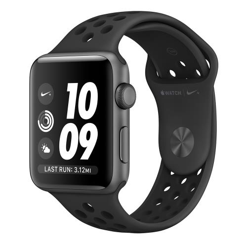 蘋果Apple Watch Series 3 Nike+ 42mm GPS+行動網路鋁金屬錶殼智慧手錶