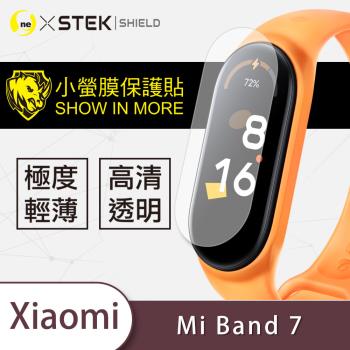【O-ONE】Xiaomi 小米手環 7『小螢膜』滿版全膠螢幕保護貼超跑包膜頂級原料犀牛皮(一組兩入)