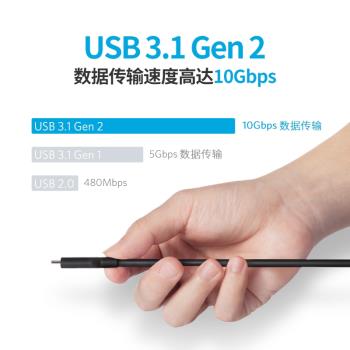 尚優琦TYPE-C彎頭USB3.2全功能Gen2數據線PD快充電100W高速傳輸移動硬碟VR串流聯機拍攝一線通筆記本4K投屏線
