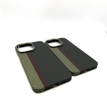 適用iPhone14Pro/ProMax凱夫拉手機殼magsafe磁吸防摔碳纖維保護套