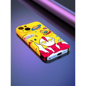 智卡奴【magsafe磁吸】卡通iPhone14promax手機殼適用13pro蘋果12精孔xr硬殼11菲林8plus奧特曼13mini小眾7se