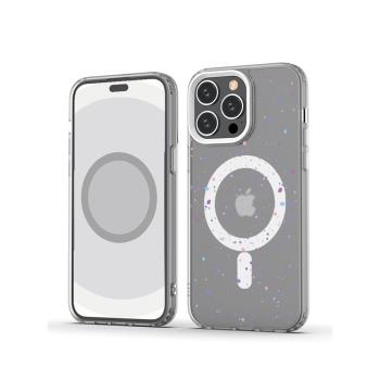 【潑墨磁吸】MagSafe臟臟殼iPhone15Pro帶動畫14plus彩繪防摔Max手機蘋果13軟邊個性潮12適用11 promax遠峰藍