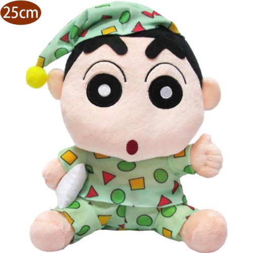 蠟筆小新絨毛娃娃玩偶抱枕頭睡衣款25公分 02351(生日禮物 聖誕節)【卡通小物】