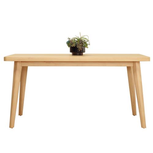 【AT HOME】絲帕5尺A級松木實木餐桌