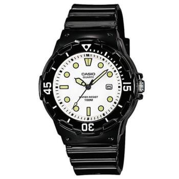 【CASIO】 潛水風運動休閒腕錶-白x/螢光刻度 (LRW-200H-7E1)