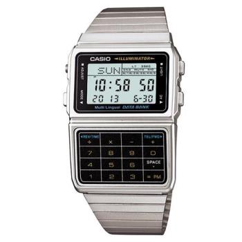 【CASIO】 復古經典數位計算機錶-銀色 (DBC-611-1)