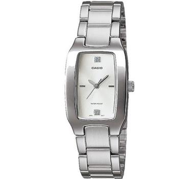 【CASIO】 清新時尚酒桶型指標腕錶-白麵 (LTP-1165A-7C2)