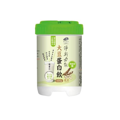 【靜思書軒】淨斯力能大豆蛋白飲(無糖)420g_罐裝-慈濟共善