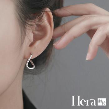 【Hera 赫拉】高級感個性扭曲精鍍銀耳環 H112061302