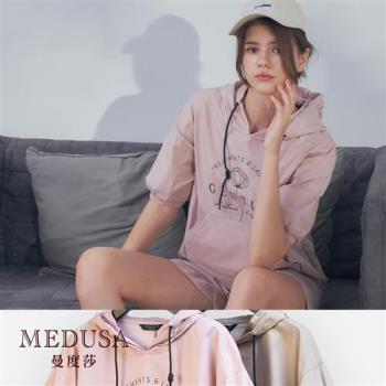現貨【MEDUSA 曼度莎】Gentle 韓系簡約運動風上衣 - 2色（M-XL）｜女上衣 女短袖上衣 運動風