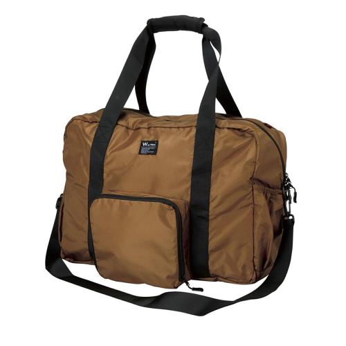 日本WPC. W004-925 金棕色 防潮層防水露營/旅行袋 抽繩網袋/拉鍊開關雙設計