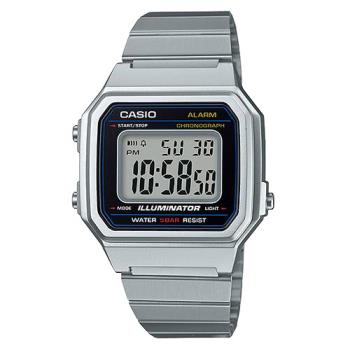 【CASIO】復古文青大顯身手電子錶-銀 (B-650WD-1)