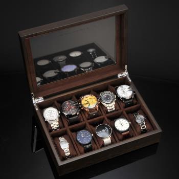 儷麗手表10只裝木質復古收納盒