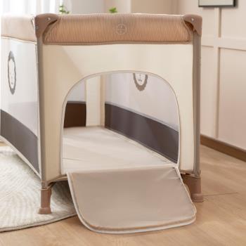 嬰兒床多功能兒童床bb床便攜式游戲床可折疊新生兒床歐式拼接大床