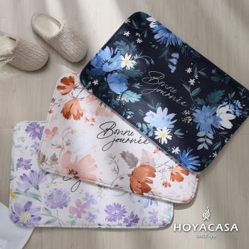 HOYACASA×臺灣插畫家wwiinngg聯名款-植感系．居家法蘭絨地墊-多款任選
