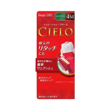 CIELOhoyu 簡便一鍵式白髮用染髮劑4M（摩卡棕色） 1劑40g+2劑40g