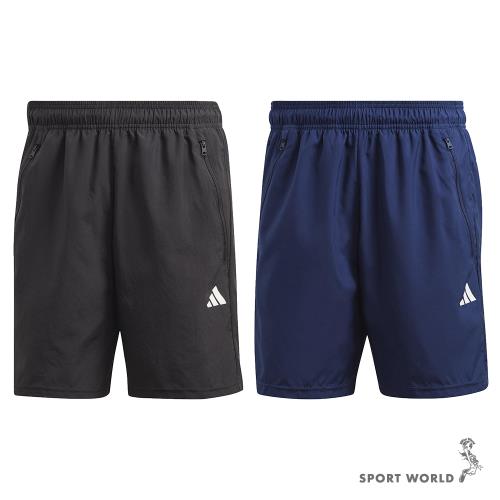 Adidas 男 短褲 拉鍊口袋 排汗 黑/藍【運動世界】IC6976/IC6977