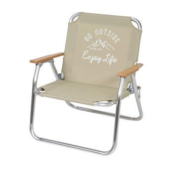 CAPTAIN STAG 鹿牌monte 家庭戶外露營便攜鋁製折疊椅單人款600mm/個