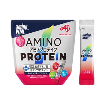 AJINOMOTO 味之素amino VITAL 氨基酸乳清蛋白粉黑加侖風味4.3g×30條