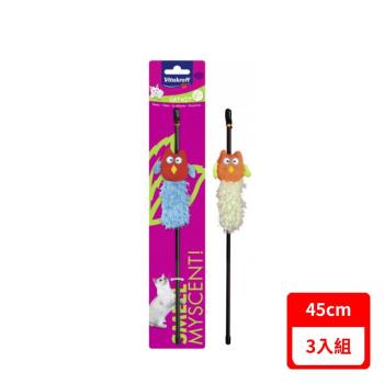 德國Vitakraft -【3入組】VITA逗貓棒-貓頭鷹 (45cm)