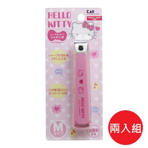 日本 貝印 KAI HELLO KITTY 指甲刀M 兩入組