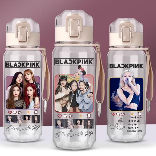 BLACKPINK韓國女團直飲杯金智妮樸彩英水杯子金智秀LISA塑料水壺