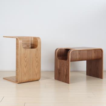 北歐設計師創意實木迷你功能小茶幾家用簡約客廳沙發休閑邊幾邊柜