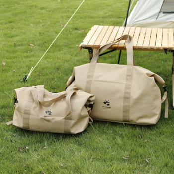 旅行包手提包行李包大容量帆布防水戶外野營露營短途搬家斜挎包