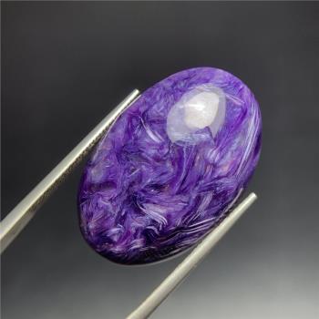 原石鑲嵌戒指舒俱來天然紫龍晶
