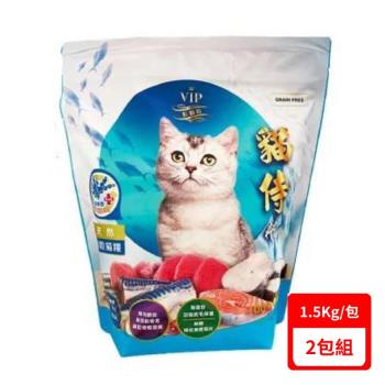 CATPOOL貓侍天然無穀貓糧-六種魚(藍貓侍) 1.5KG X(2入組)(下標數量2+贈神仙磚)