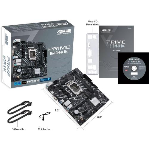 ASUS 華碩PRIME H610M-K D4 主機板/ LGA1700 12代/ DDR4|會員獨享好康