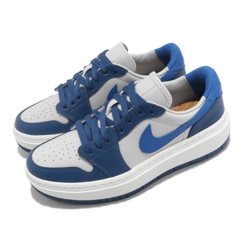 Nike 休閒鞋 Wmns Air Jordan 1 Elevate Low 女鞋 白 藍 厚底 增高 AJ1 DH7004-400