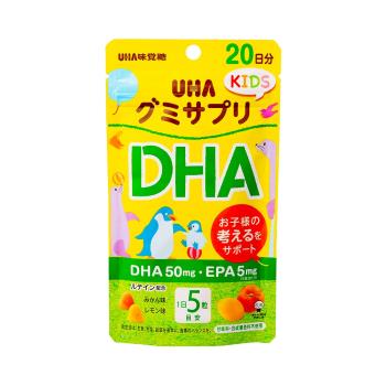UHA 味覺糖營養美味兒童DHA軟糖補充劑20天量100粒/袋