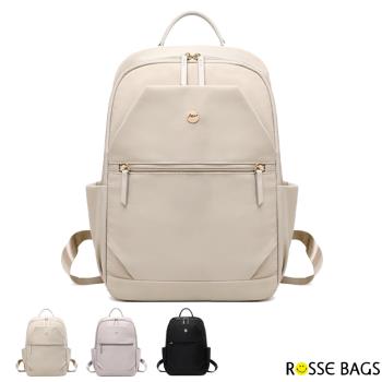 【Rosse Bags】簡約多功能實用商務尼龍包(現+預 黑色／米色／粉色)-慈濟共善