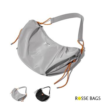【Rosse Bags】輕便防潑水大容量單肩斜背包(現+預 灰色 / 黑色)-慈濟共善