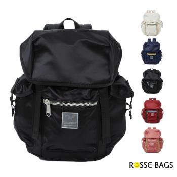 【Rosse Bags】日系商務通勤電腦男女旅行雙肩包(現+預 黑色／粉色／紅色／藍色／白色)-慈濟共善