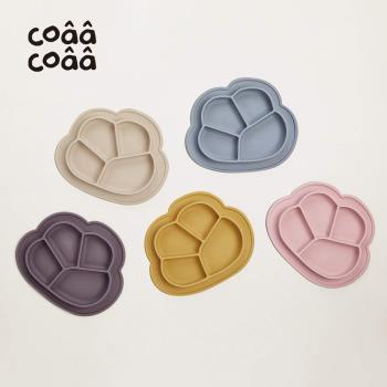韓國coaa-coaa 雲朵造型吸盤式兒童矽膠防滑餐盤-多色可選