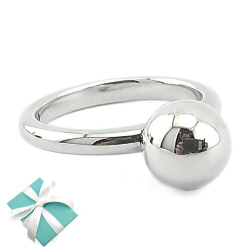 Tiffany silver hot sale ball ring