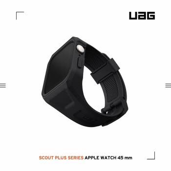 UAG Apple Watch 45mm 極簡保護殼潮流錶帶-極黑