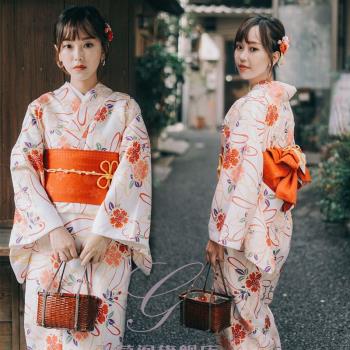 傳統日式和風浴衣神明少女正裝