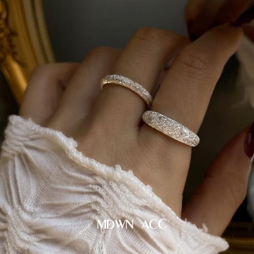 BlingBling敲閃純銀戒指~星空銀河系列 閃耀璀璨時尚個性開口指環