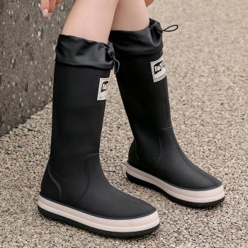 雨鞋女款時尚外穿軟底防水鞋新款膠鞋防滑高筒雨靴下雨天穿的鞋