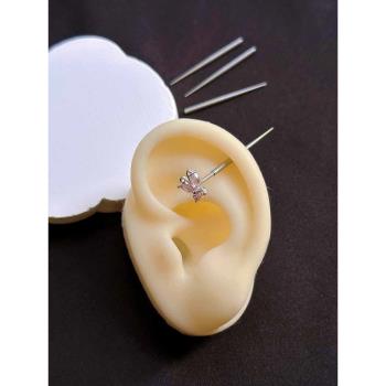 闊耳帶入桿鈦鋼適配1.2粗針牽引穿入擴大耳洞配件工具引導輔助用