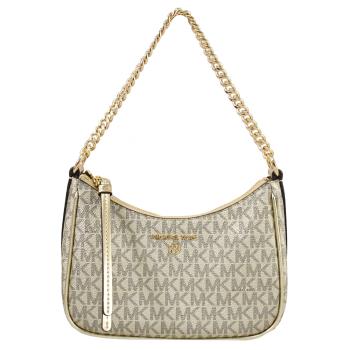 MICHAEL KORS Jet Set Charm 撞色印花肩背鍊帶小提包.金