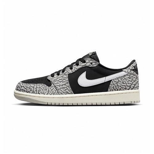 Nike Jordan 1 Retro Low OG 男象紋爆裂紋水泥低筒喬丹休閒鞋CZ0790