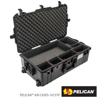 【PELICAN】1615AirTP 輪座拉桿超輕氣密箱 含TrekPak 隔板 黑 公司貨