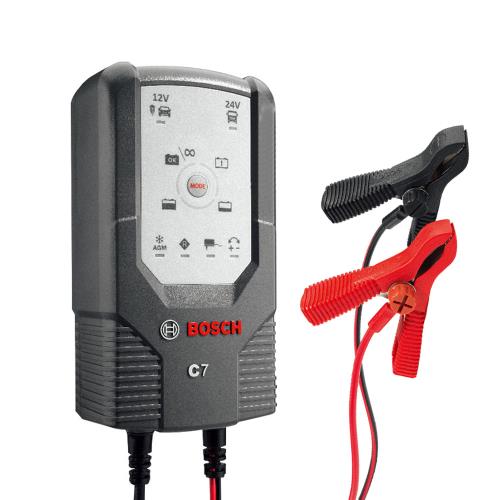德國BOSCH】C7 智慧型脈衝式電池充電器(行車救援電瓶轉換器), 電瓶充電器