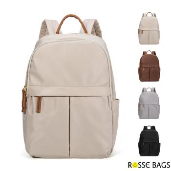 【Rosse Bags】輕便旅行通勤兼用電腦包(現+預 米色／黑色／灰色／棕色)